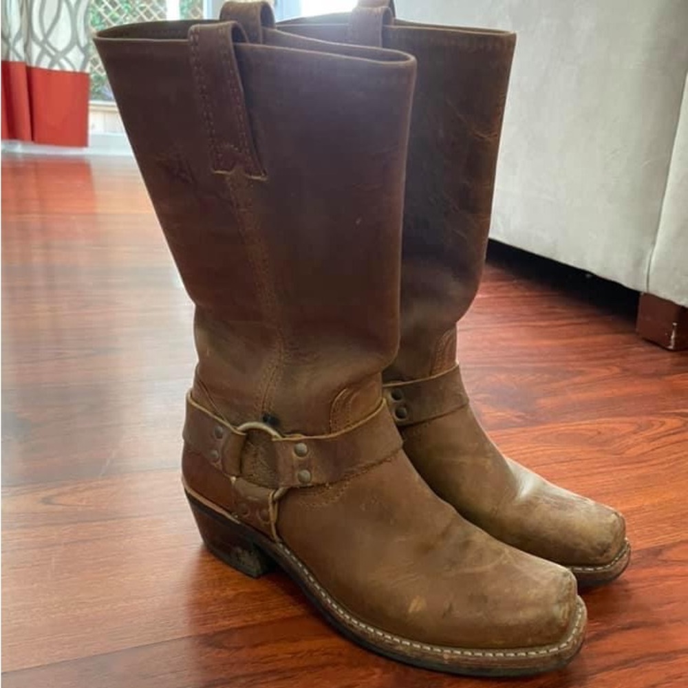 Frye harness boots